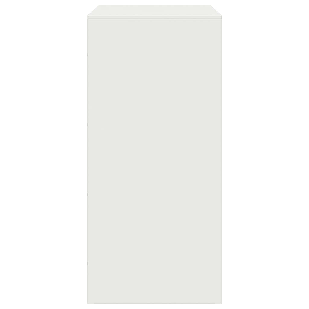Kommode Hvit 67x39x83 cm stål