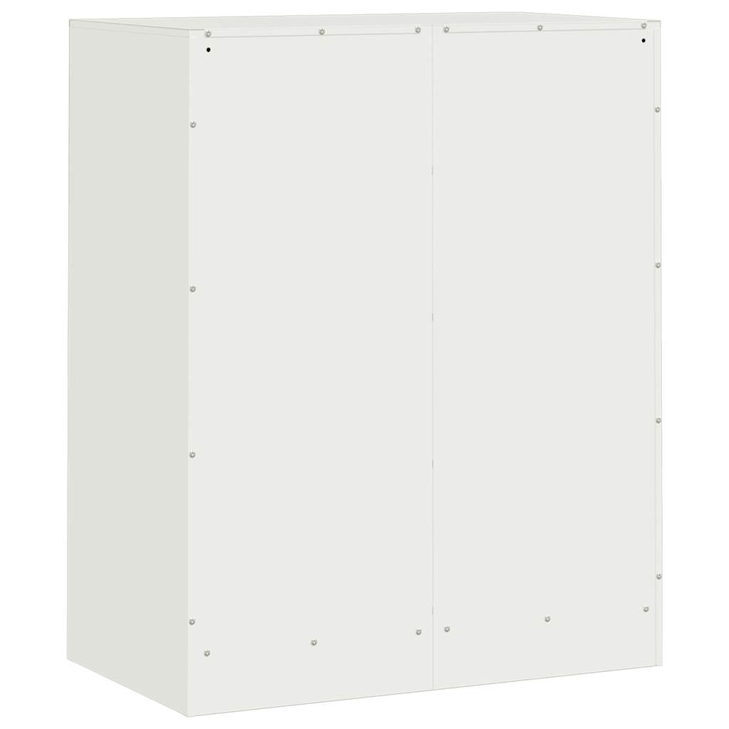 Kommode Hvit 67x39x83 cm stål