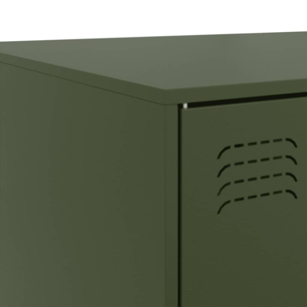 Salongbord Sofabord DIV. olivengrønn 67x50x44 cm stål