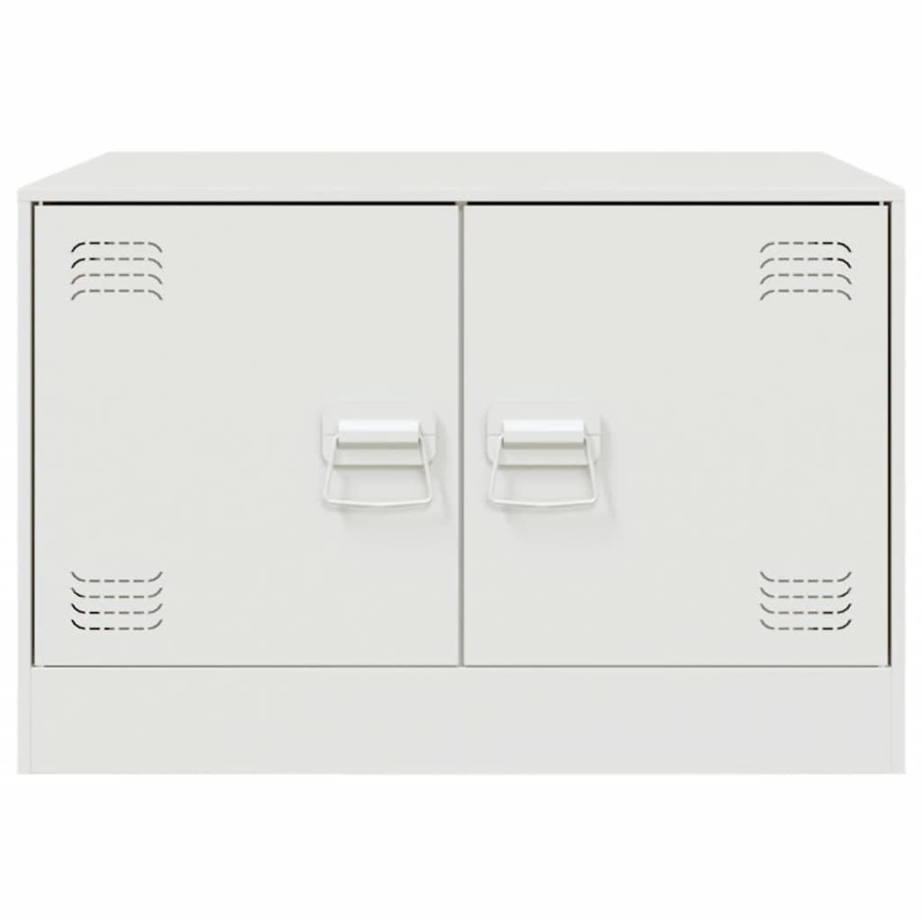 Salongbord Sofabord Hvit 67x50x44 cm stål