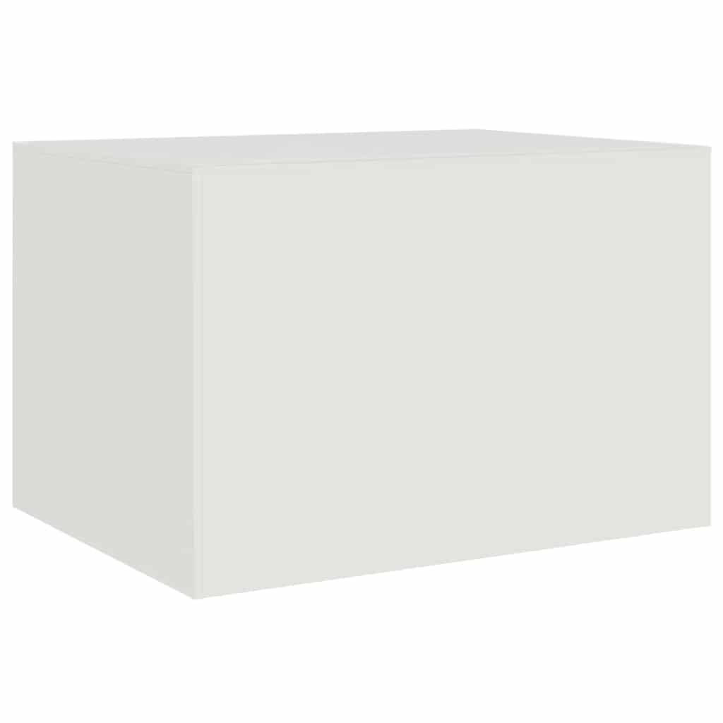 Salongbord Sofabord Hvit 67x50x44 cm stål