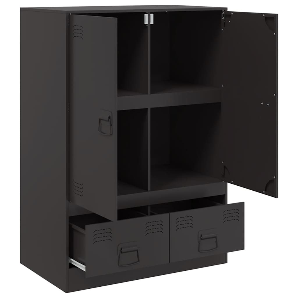 Skap Svart 67x39x95 cm stål