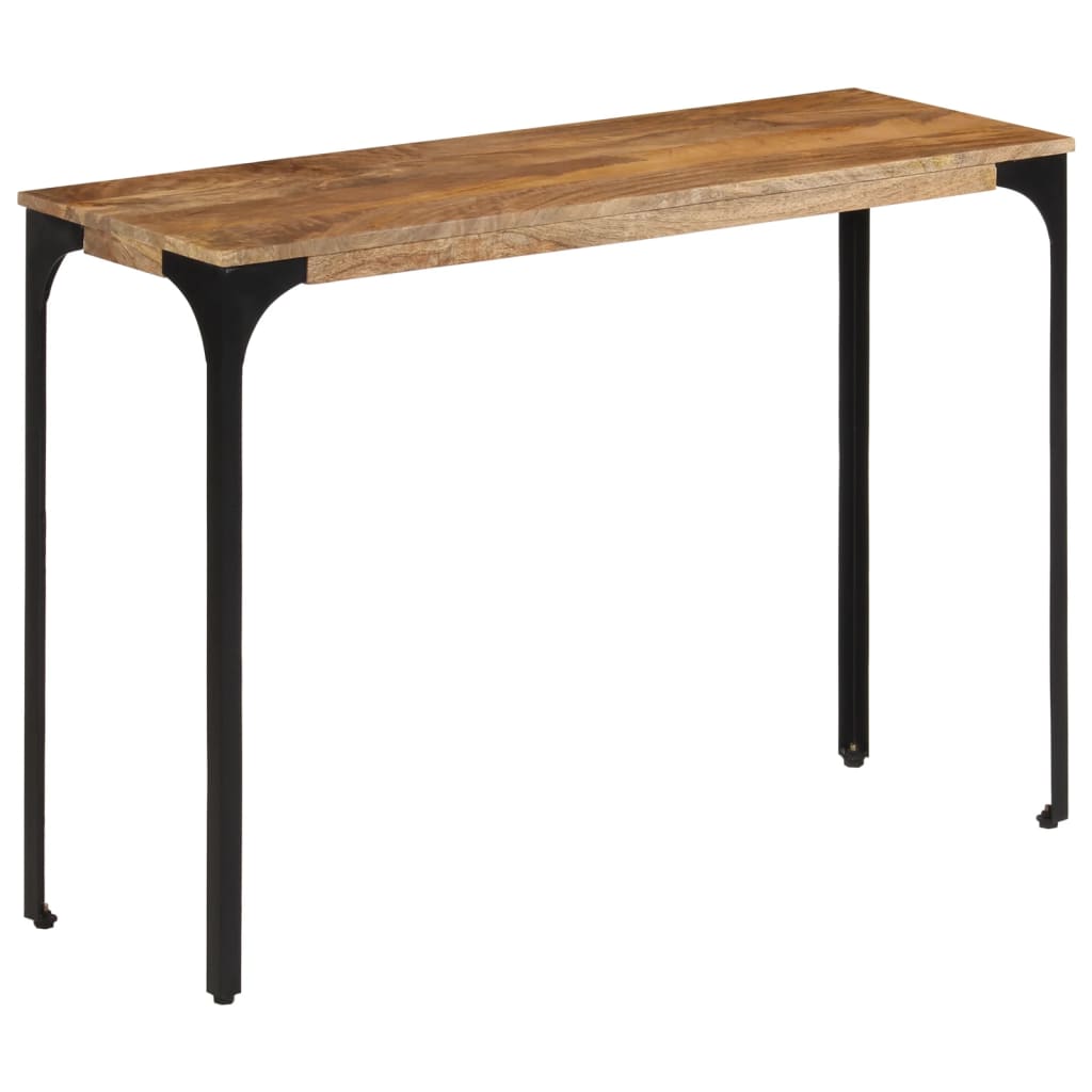 Avlastningsbord Konsollbord Tre Brun 110x35x76 cm heltre mango og jern
