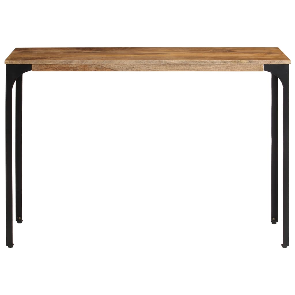 Avlastningsbord Konsollbord Tre Brun 110x35x76 cm heltre mango og jern