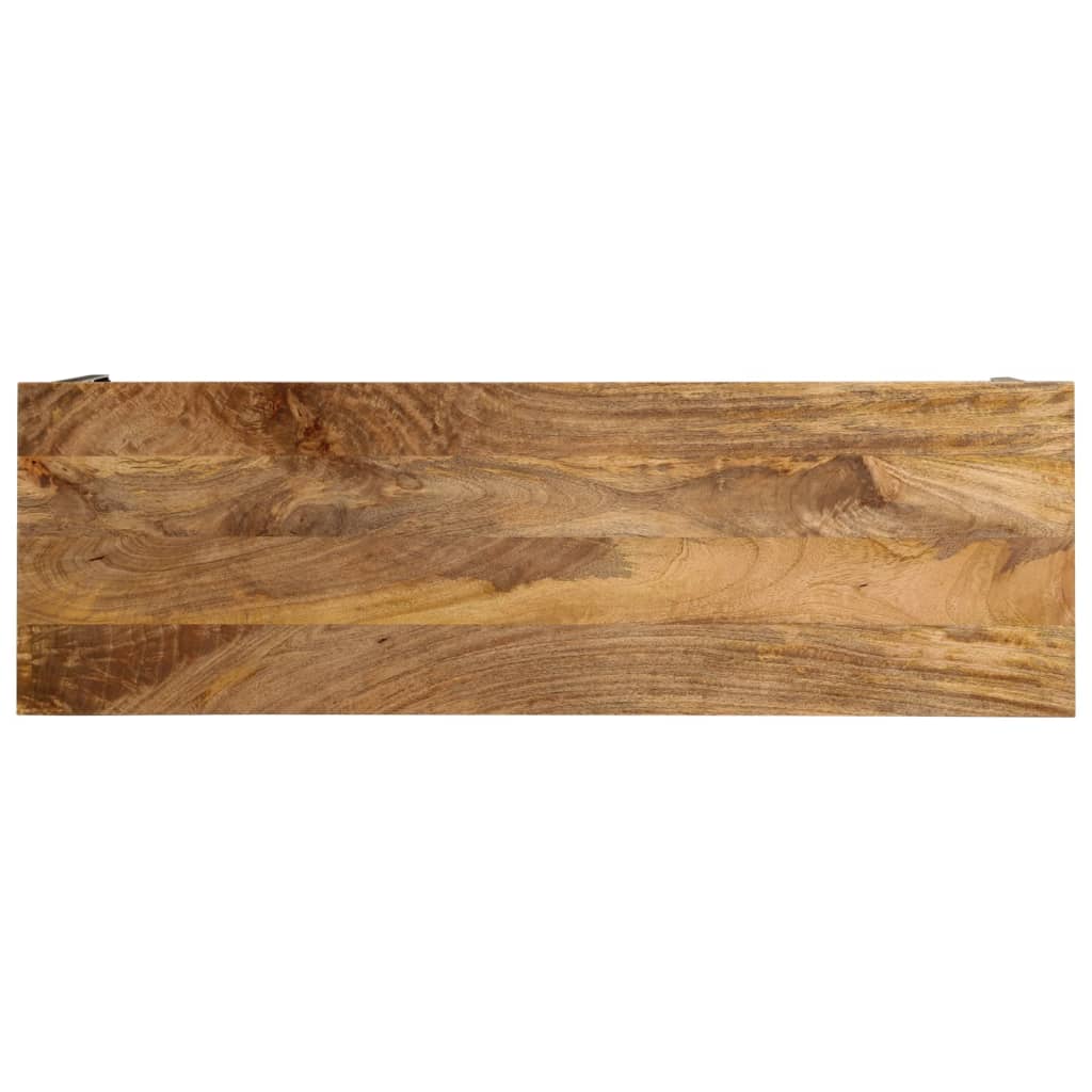 Avlastningsbord Konsollbord Tre Brun 110x35x76 cm heltre mango og jern