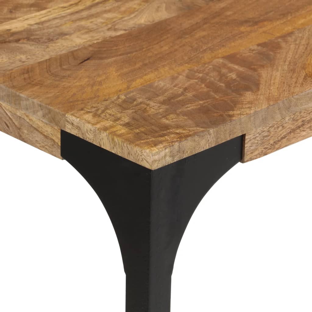 Avlastningsbord Konsollbord Tre Brun 110x35x76 cm heltre mango og jern