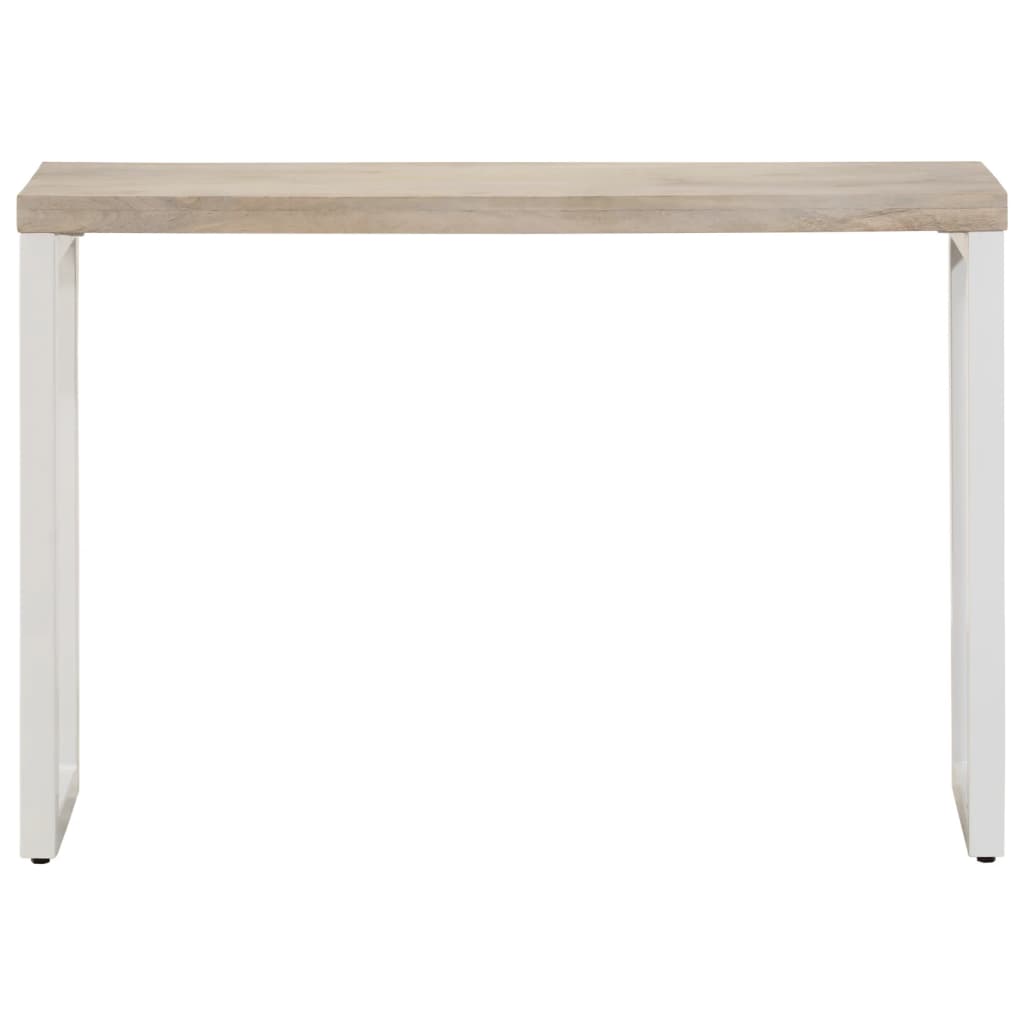Avlastningsbord Konsollbord Tre Brun 110x35x76 cm heltre mango og jern