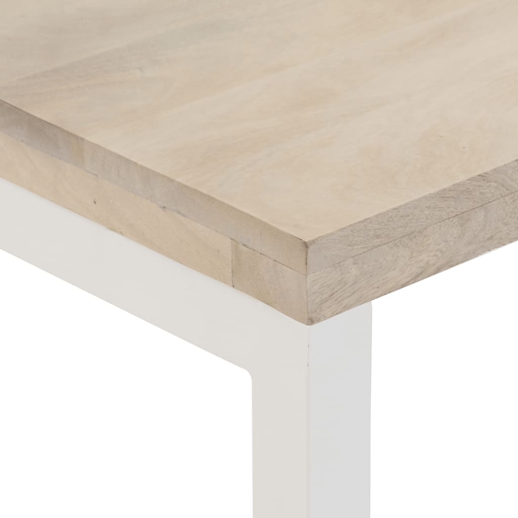 Avlastningsbord Konsollbord Tre Brun 110x35x76 cm heltre mango og jern