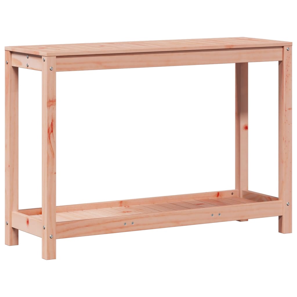 Utendørs Blomsterstativ Plantebord med hylle 108x35x75 cm heltre furu