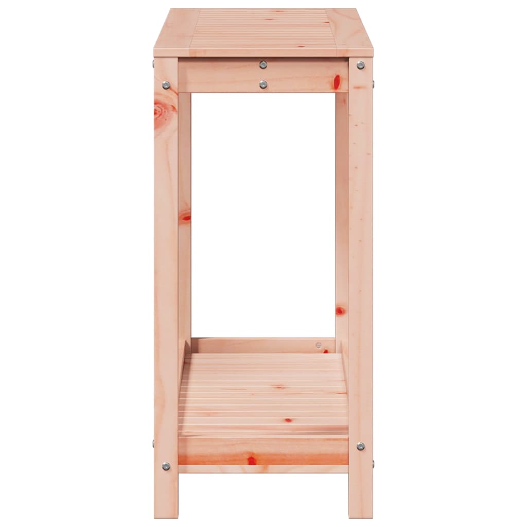 Utendørs Blomsterstativ Plantebord med hylle 108x35x75 cm heltre furu