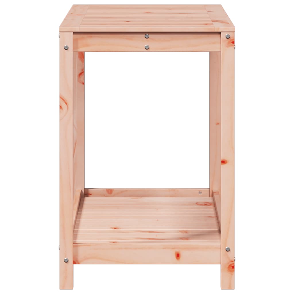 Utendørs Blomsterstativ Plantebord med hylle 108x50x75 cm heltre furu