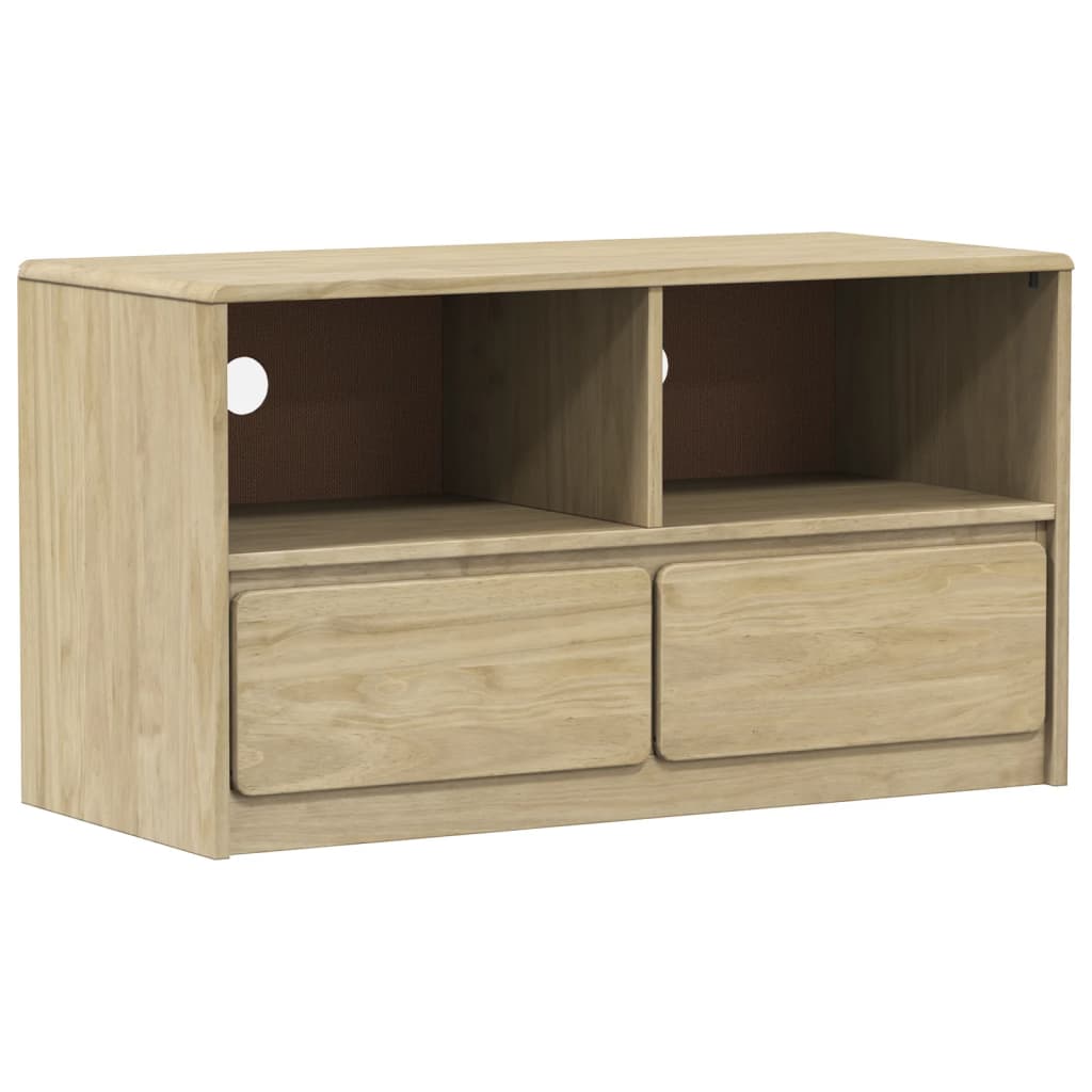 TV-Møbel Tre TV-benk heltre furu SAUDA 99x43x55 cm