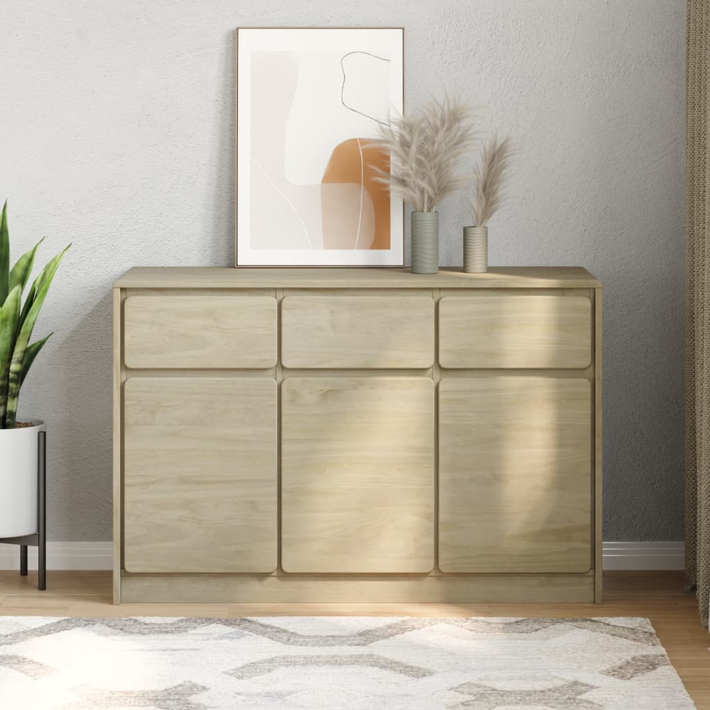 Skjenk Brun Eik SAUDA Eik 114x43x75,5 cm heltre furu