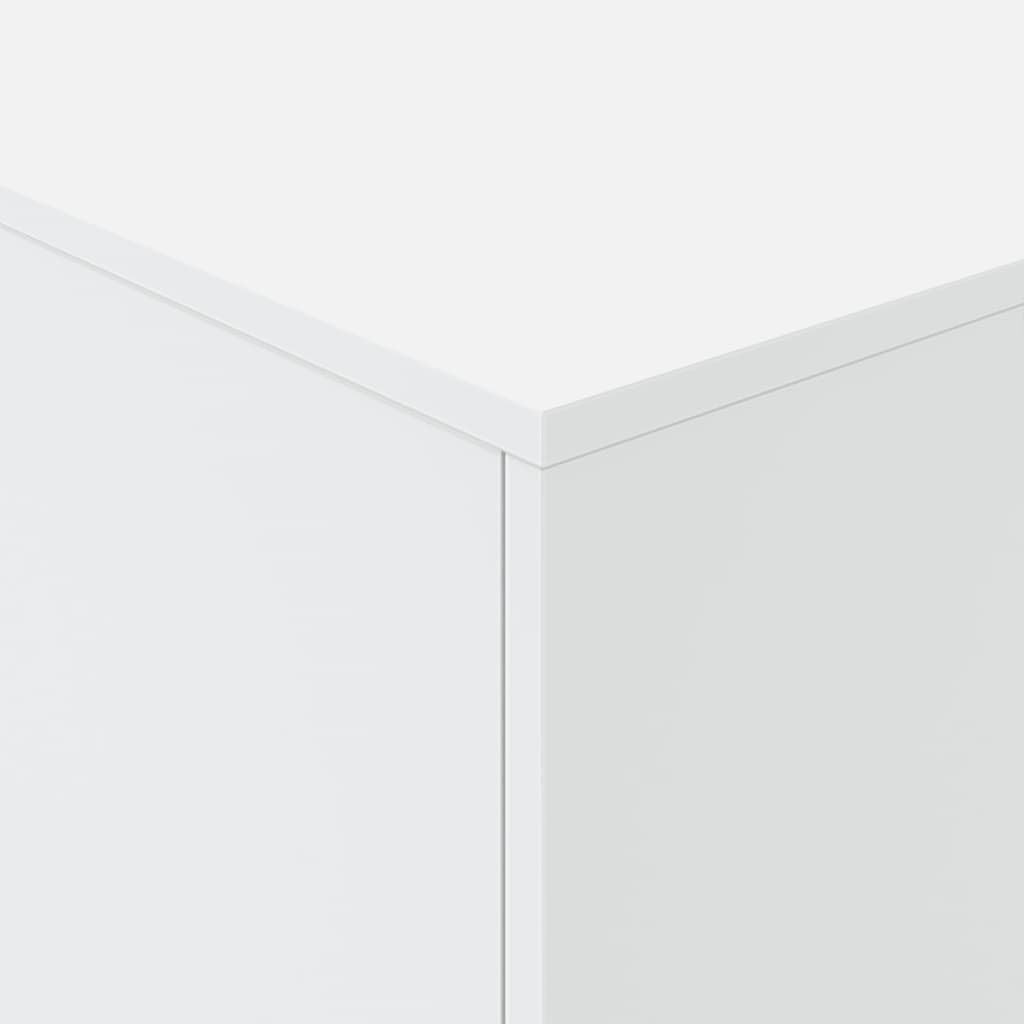 Salongbord Sofabord Hvit med LED-lys 90x50x40 cm