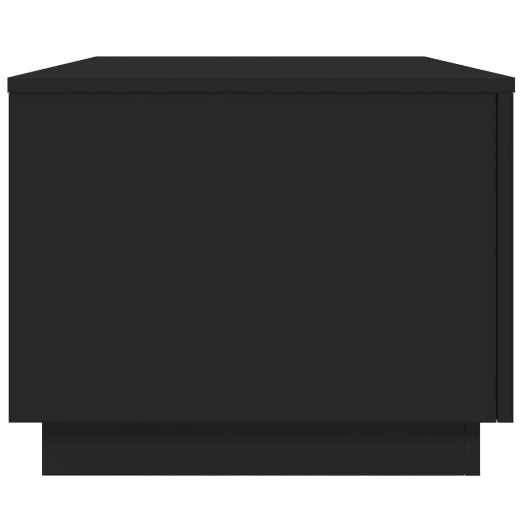 Salongbord Sofabord Svart med LED-lys 90x50x40 cm