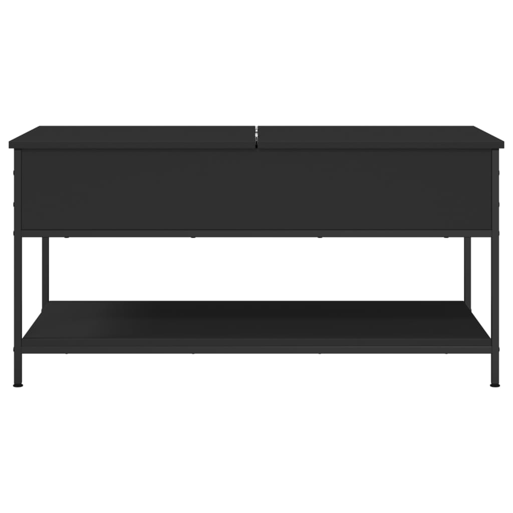 Salongbord Sofabord Svart 100x50x50 cm og metall
