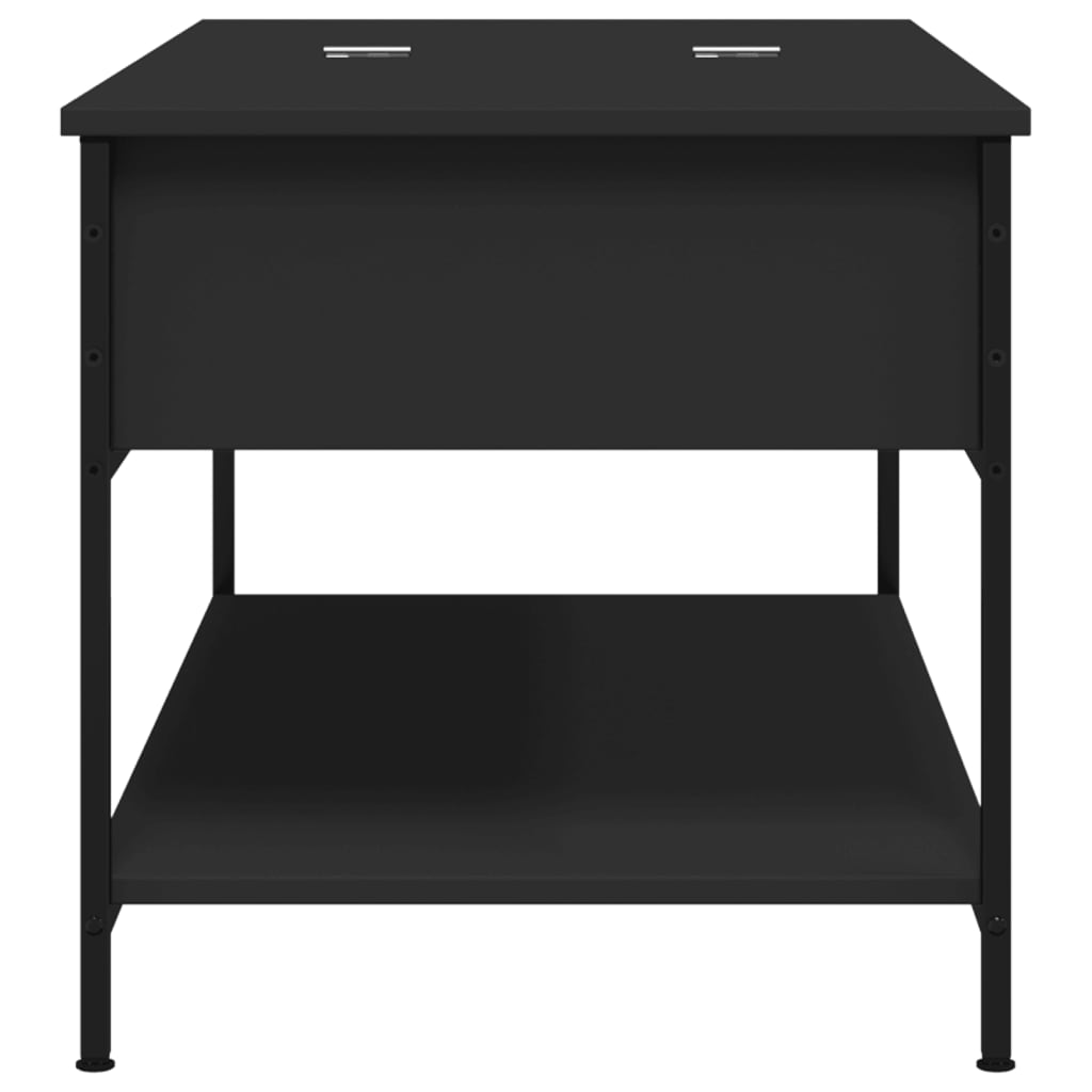 Salongbord Sofabord Svart 100x50x50 cm og metall