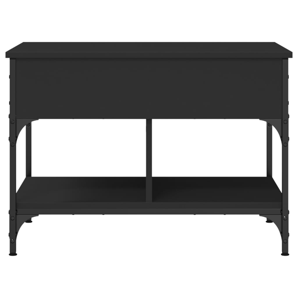 Salongbord Sofabord Svart 70x50x50 cm og metall