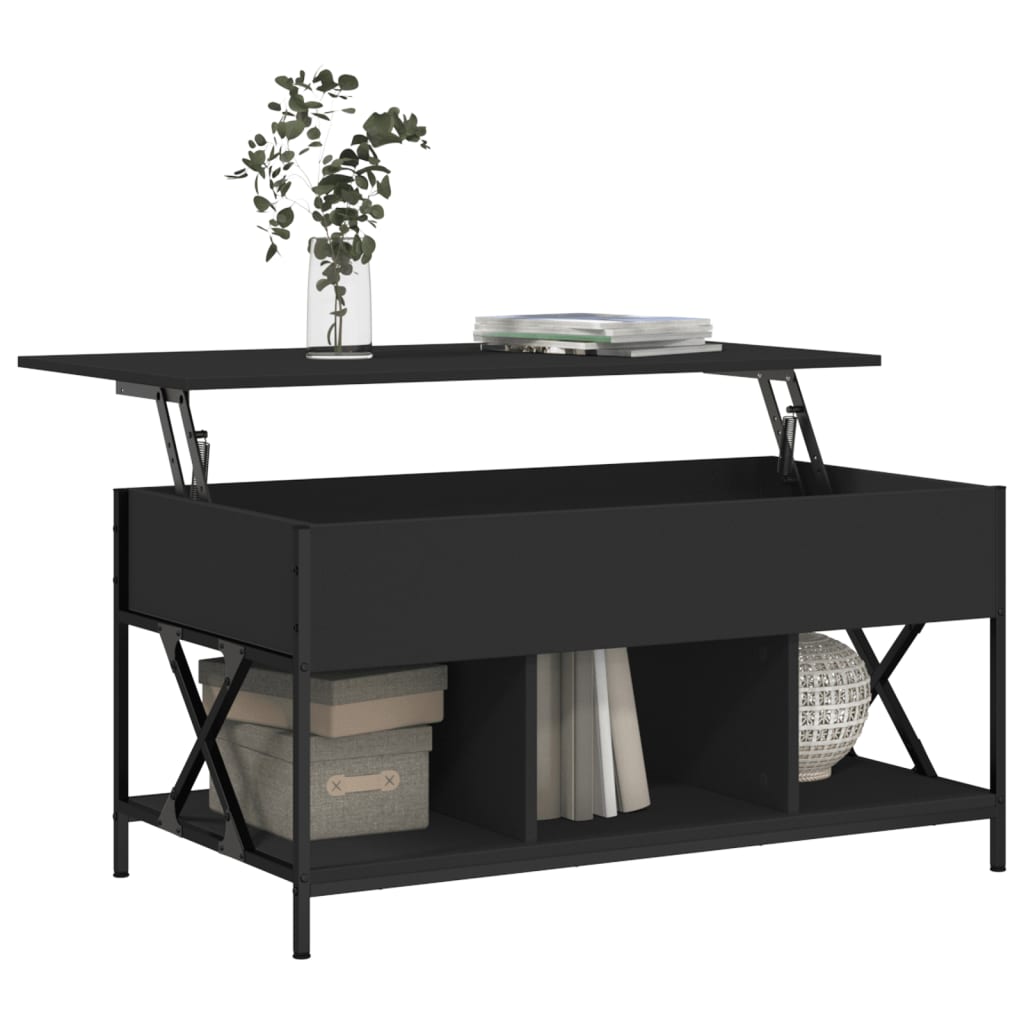 Salongbord Sofabord Svart 100x50x50 cm