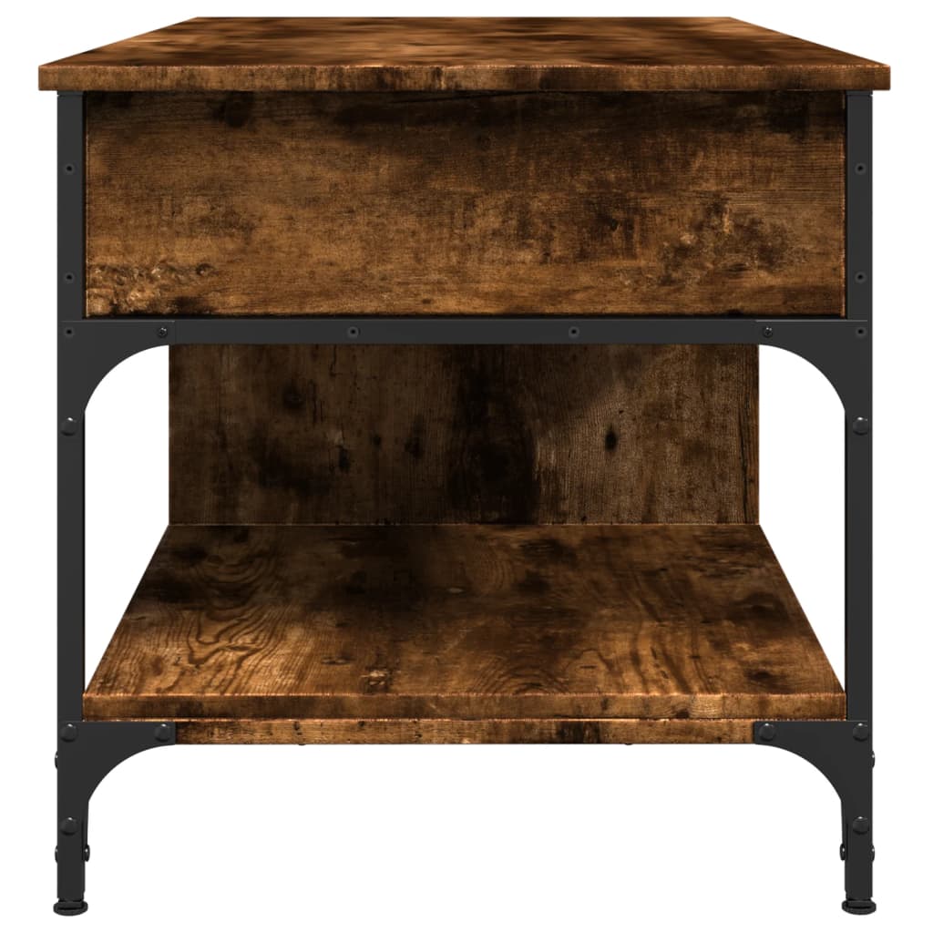 Salongbord Sofabord Røkt Eik 100x55x50 cm