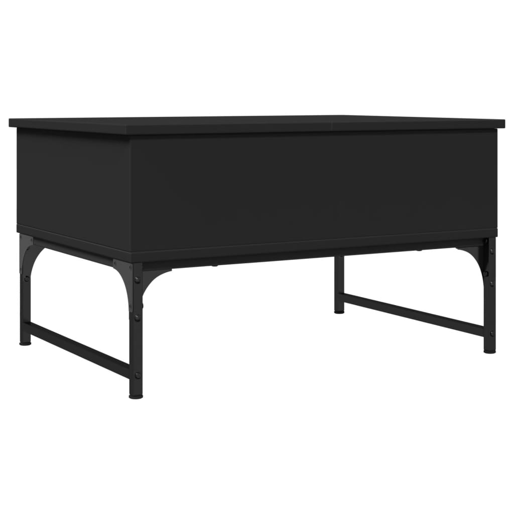 Salongbord Sofabord Svart 70x50x40 cm og metall