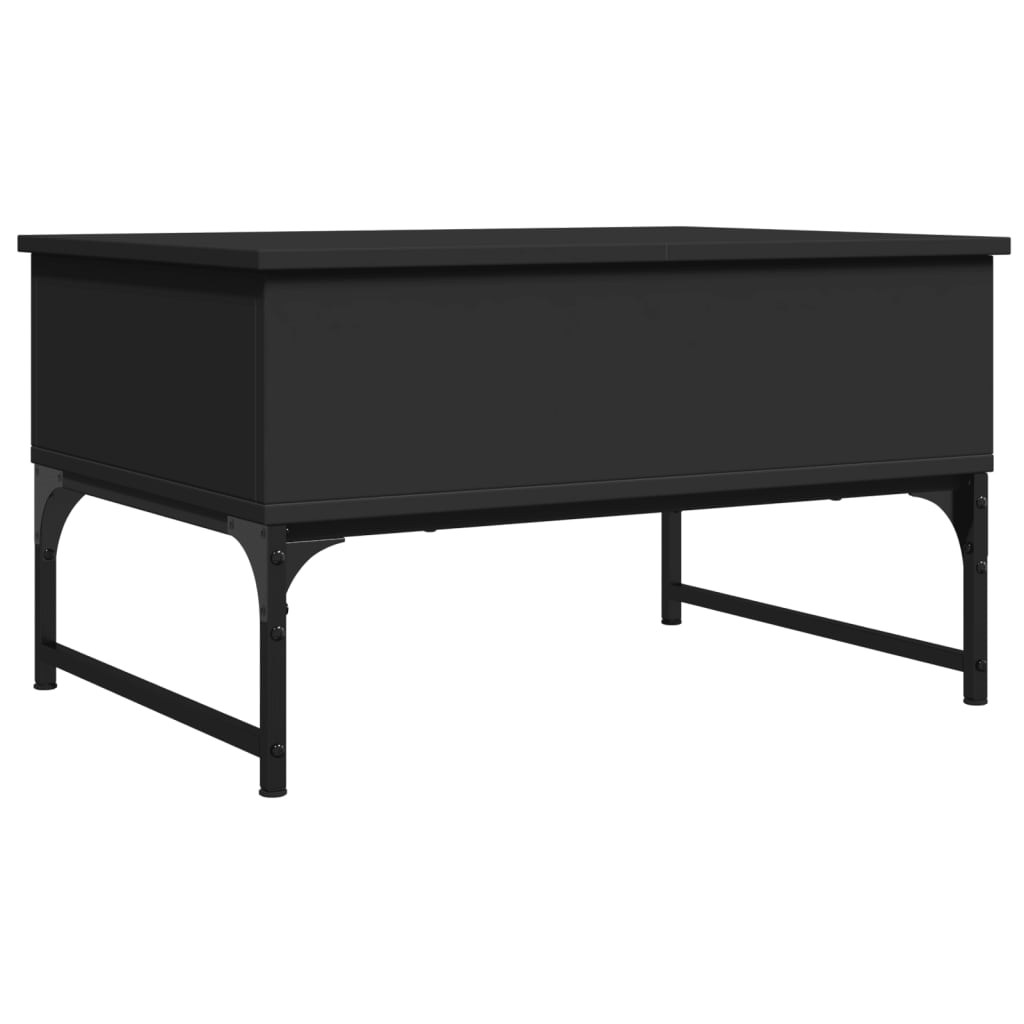 Salongbord Sofabord Svart 70x50x40 cm og metall