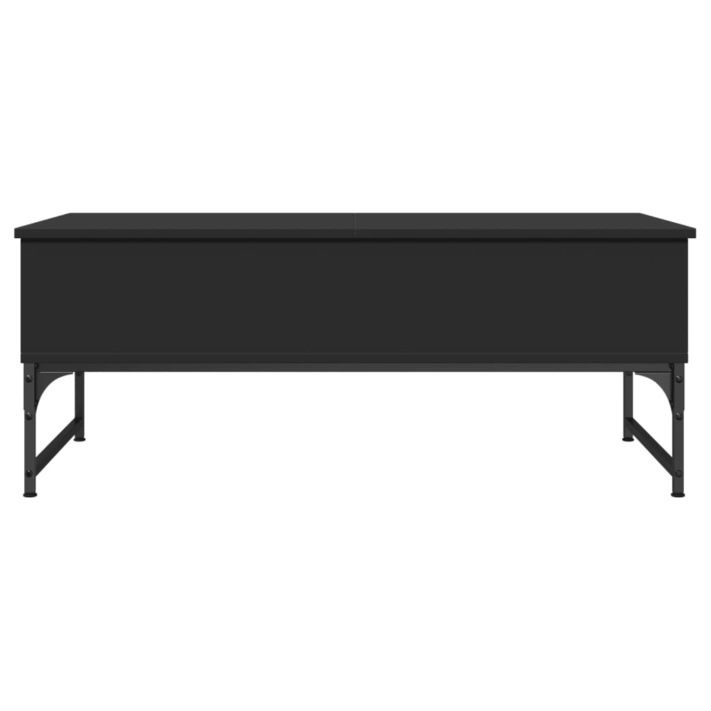 Salongbord Sofabord Svart 100x50x40 cm og metall