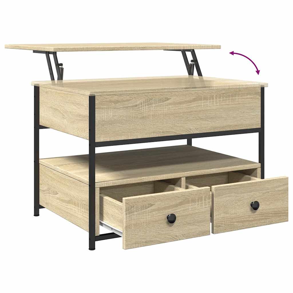 Salongbord Sofabord Sonoma Eik 70x50x50 cm