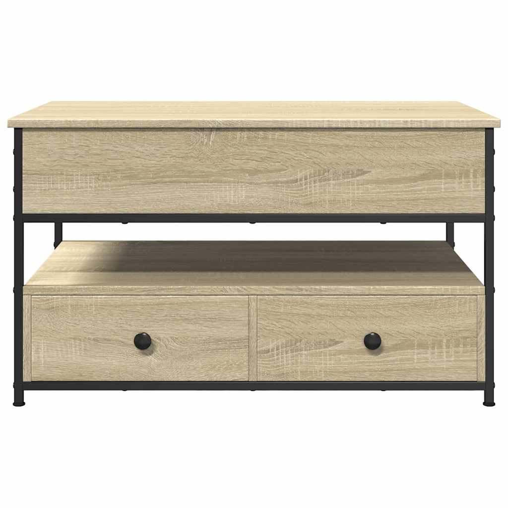 Salongbord Sofabord Sonoma Eik 85x50x50 cm og metall
