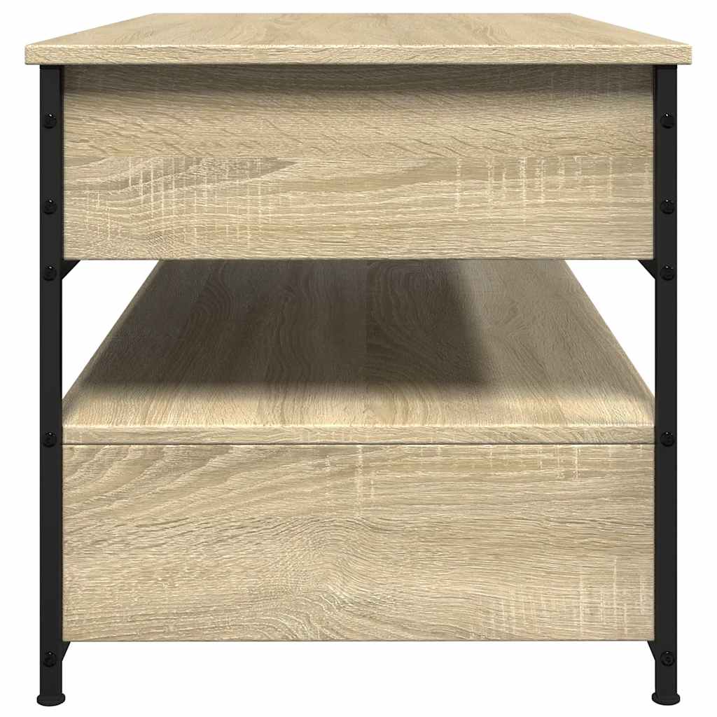 Salongbord Sofabord Sonoma Eik 85x50x50 cm og metall