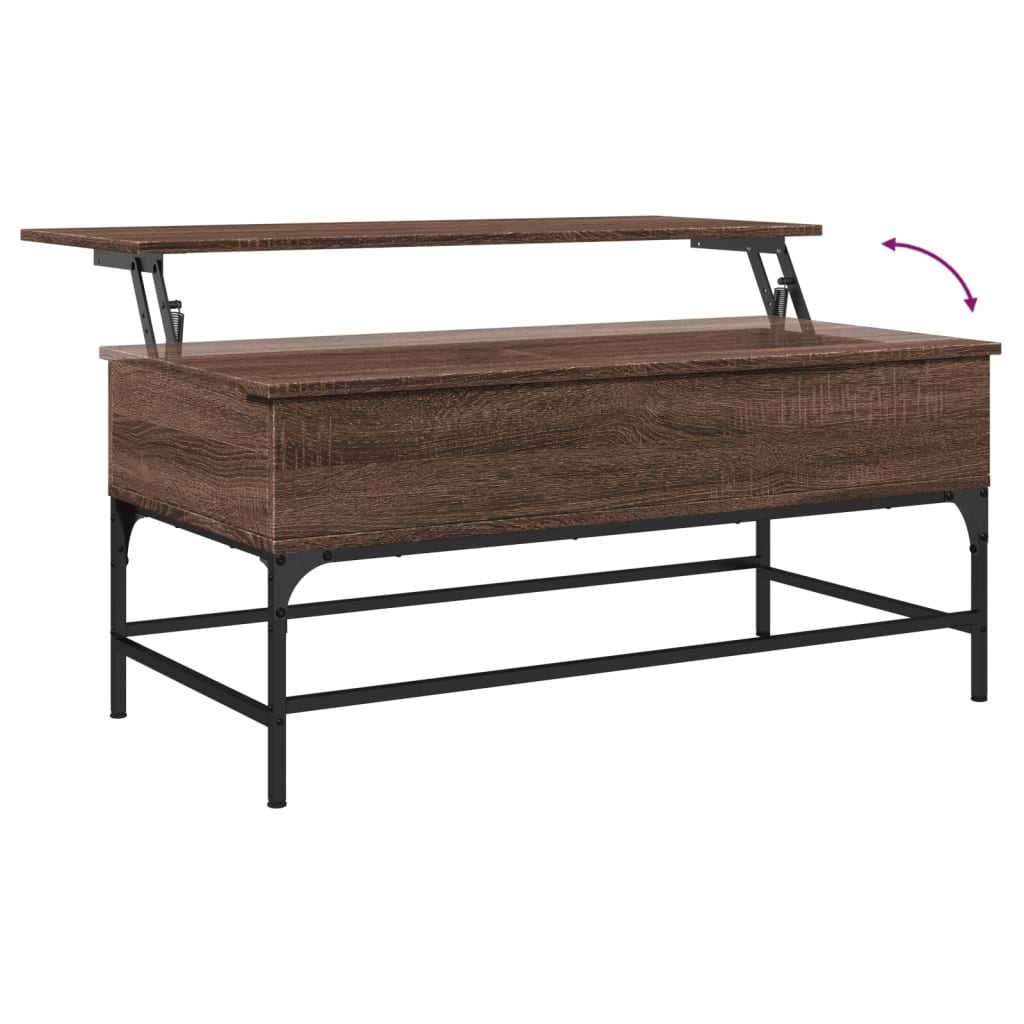 Salongbord Sofabord Brun Eik 100x50x45 cm