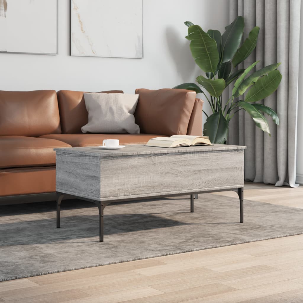 Salongbord Sofabord Sonoma Grå 100x50x45 cm