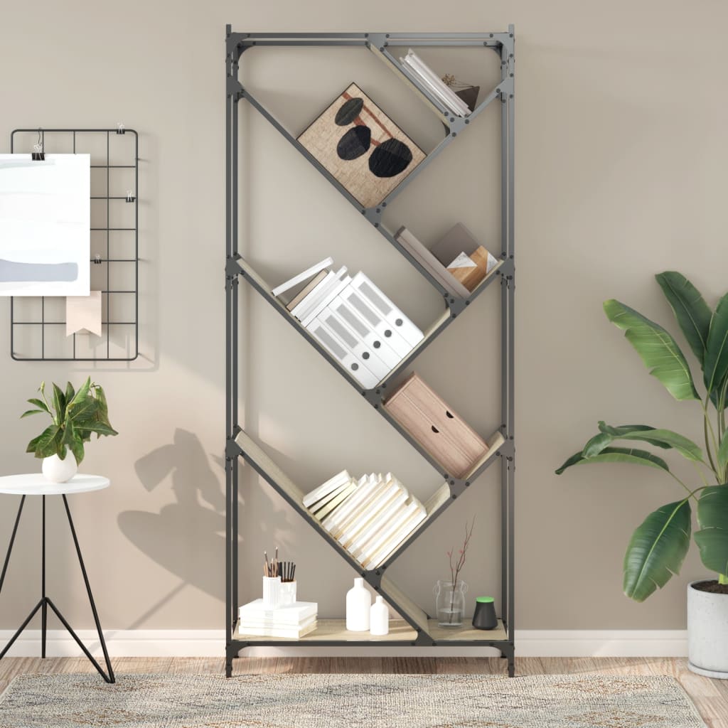 Bokhylle Sonoma Eik 79x30x180 cm