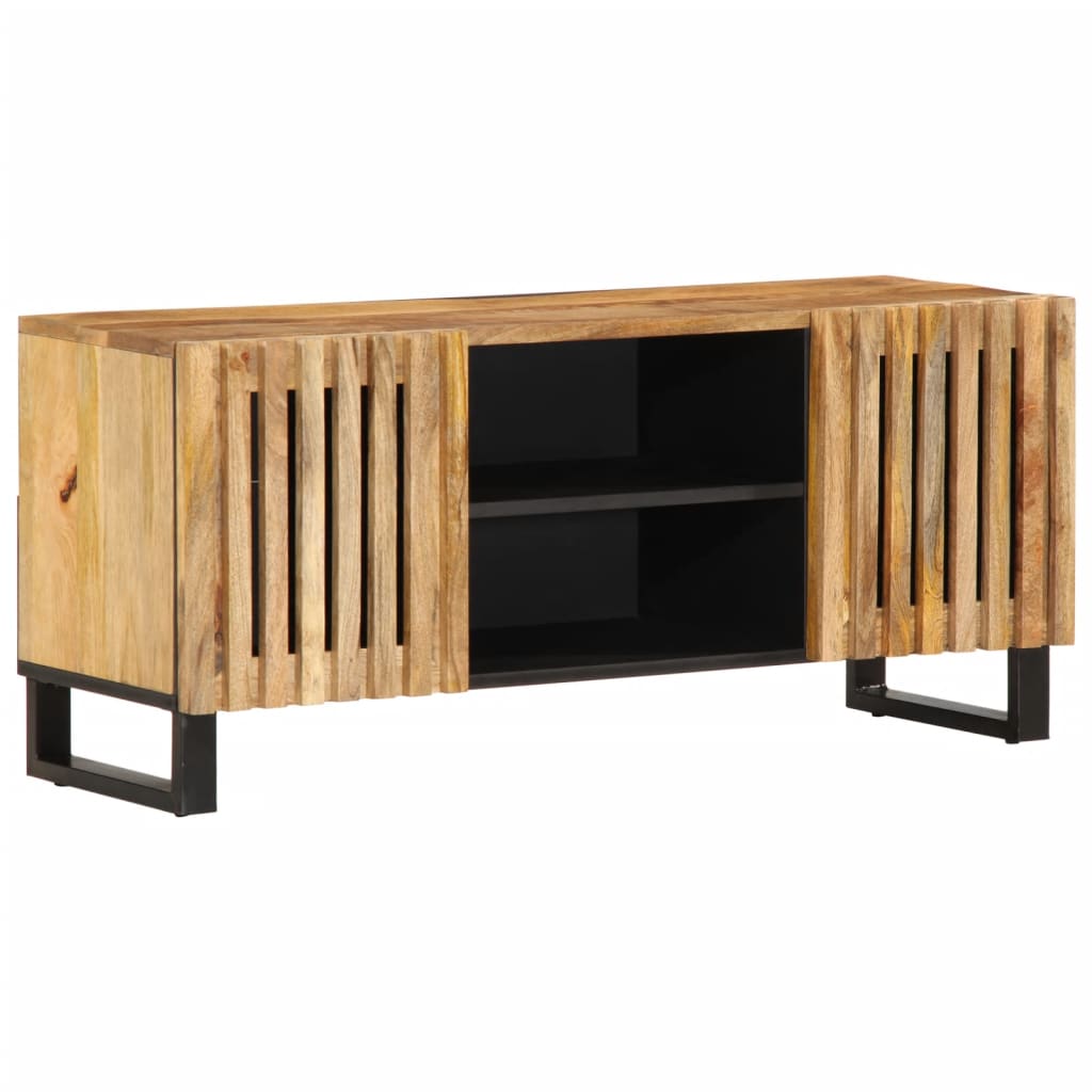 TV-Møbel Tre Tv-benk 105x34x46 cm grovt heltre mangotre