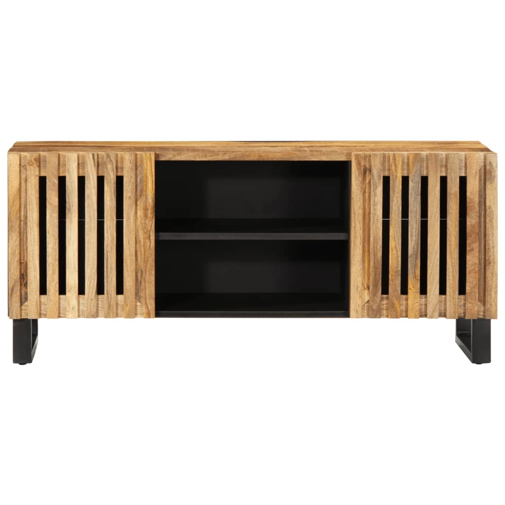 TV-Møbel Tre Tv-benk 105x34x46 cm grovt heltre mangotre