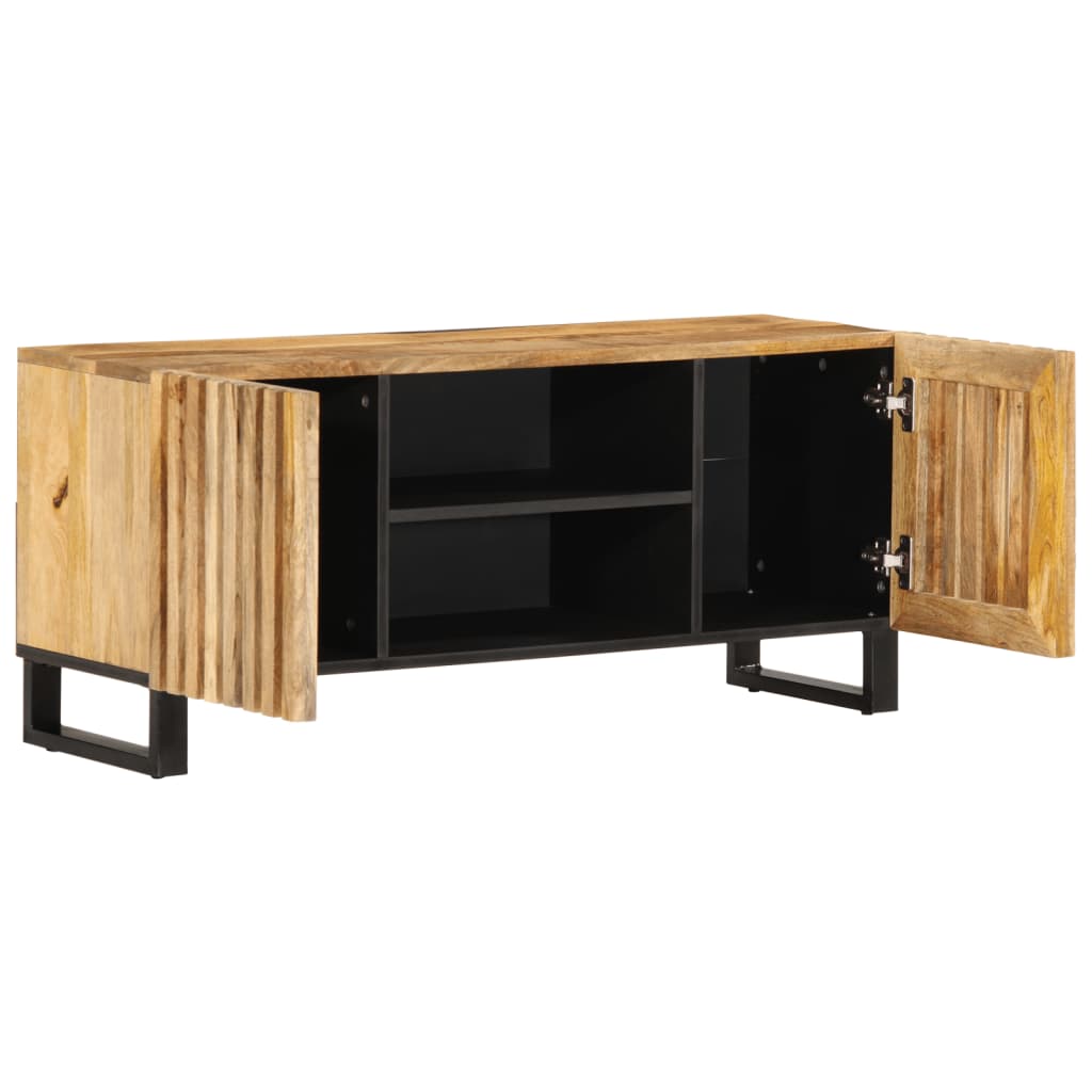 TV-Møbel Tre Tv-benk 105x34x46 cm grovt heltre mangotre