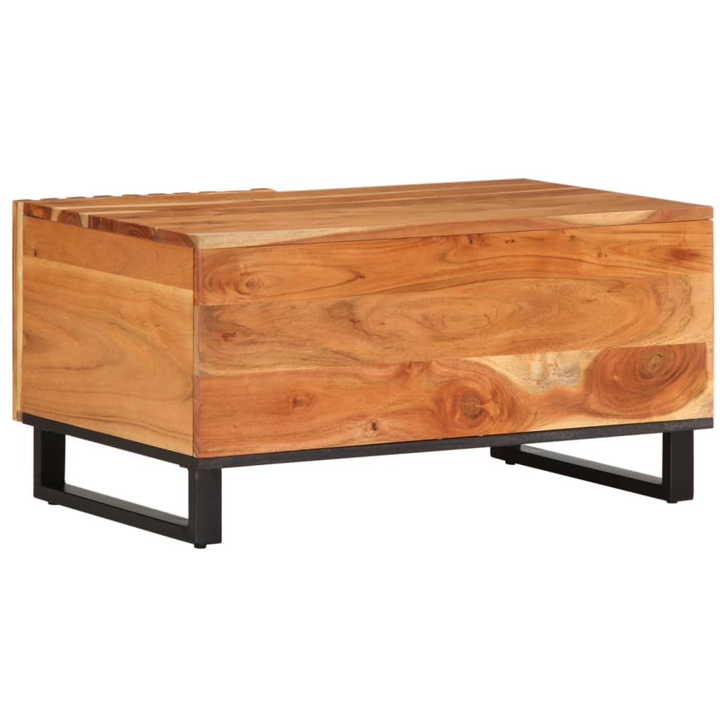Salongbord Sofabord Tre heltre akasie 80x51x40 cm