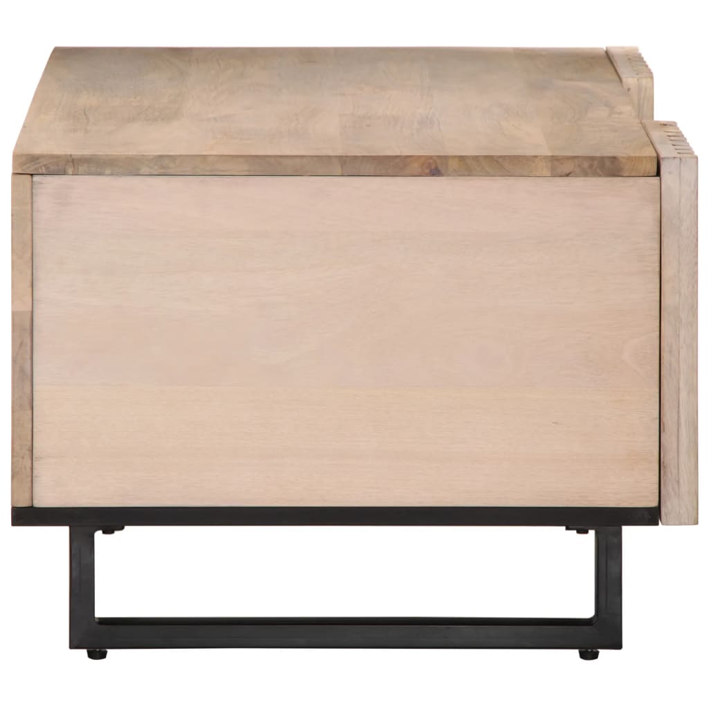 Salongbord Sofabord Hvit 100x55x40 cm heltre mango