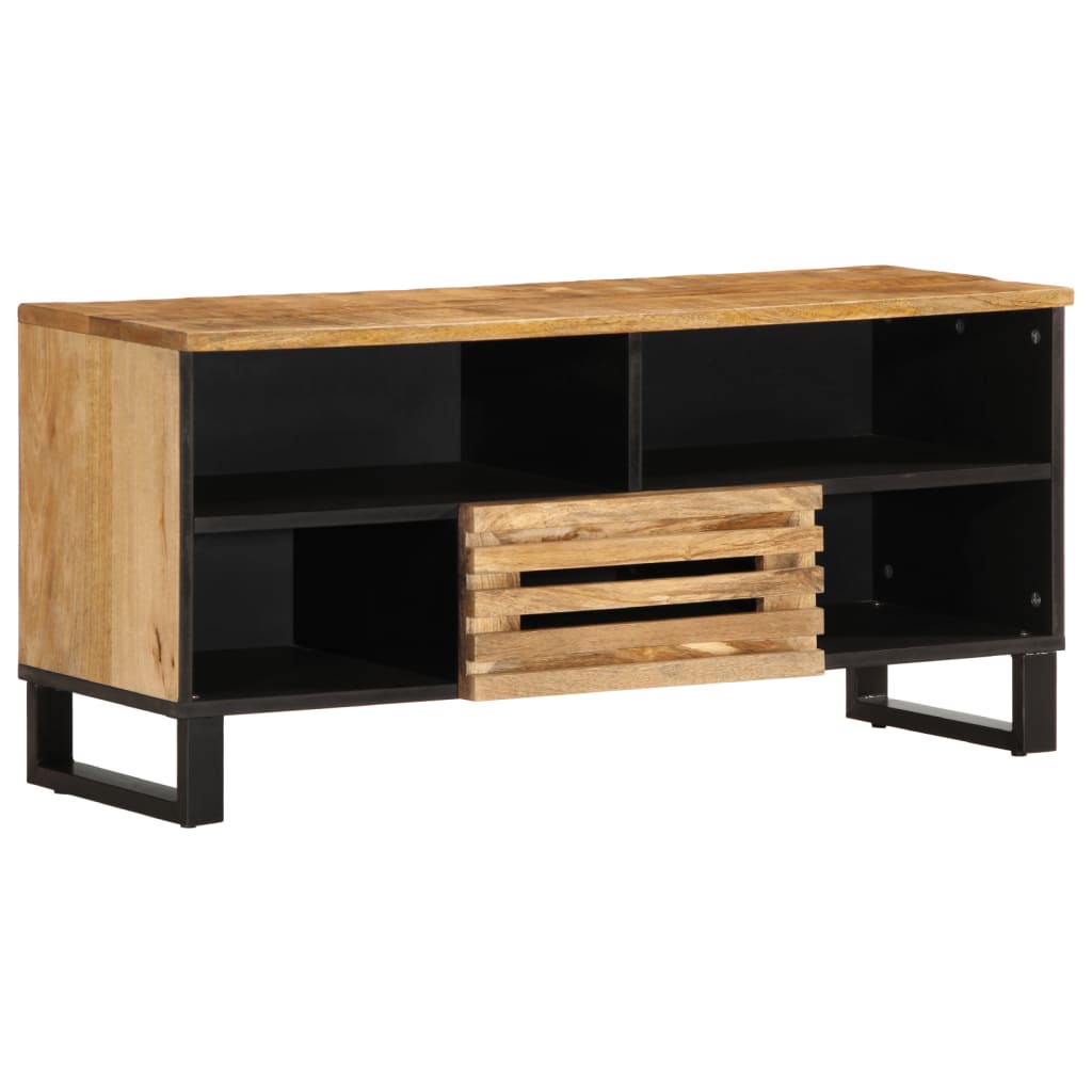 TV-Møbel Tre Tv-benk 100x34x46 cm grov heltre mango