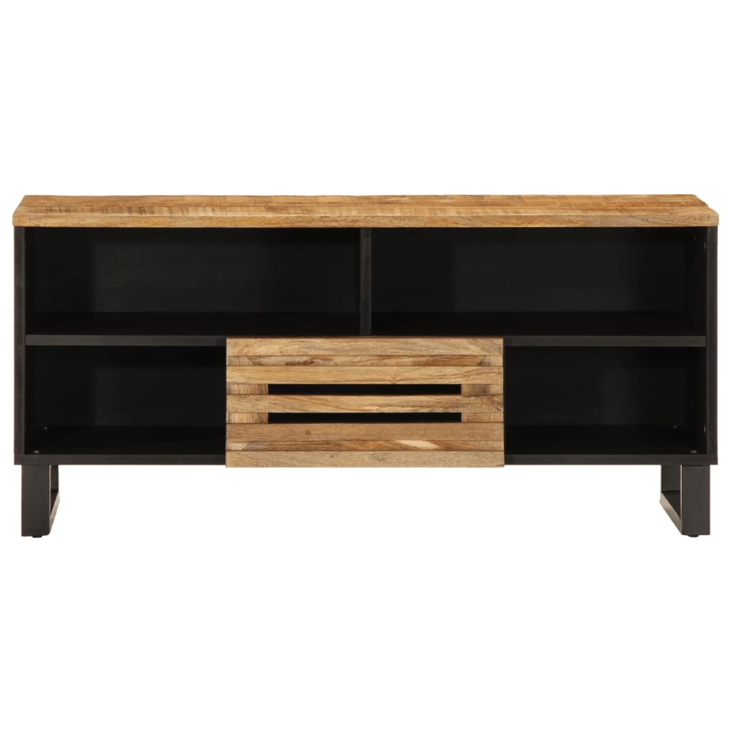 TV-Møbel Tre Tv-benk 100x34x46 cm grov heltre mango