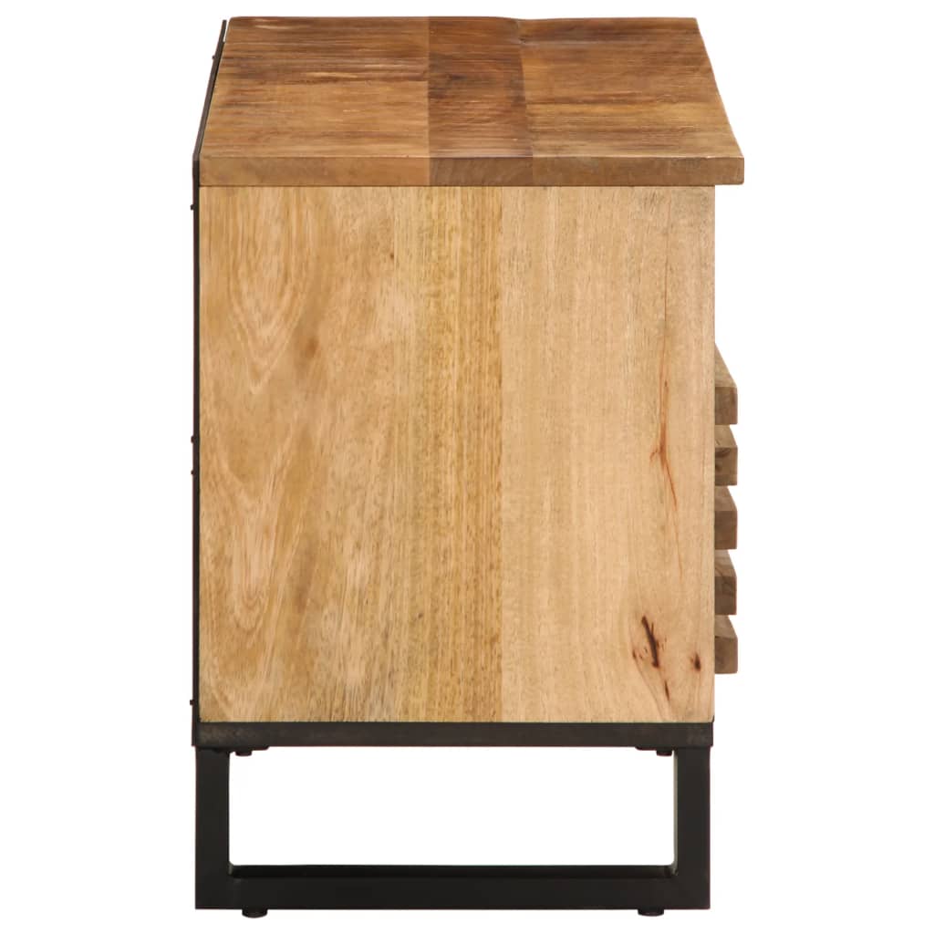 TV-Møbel Tre Tv-benk 100x34x46 cm grov heltre mango