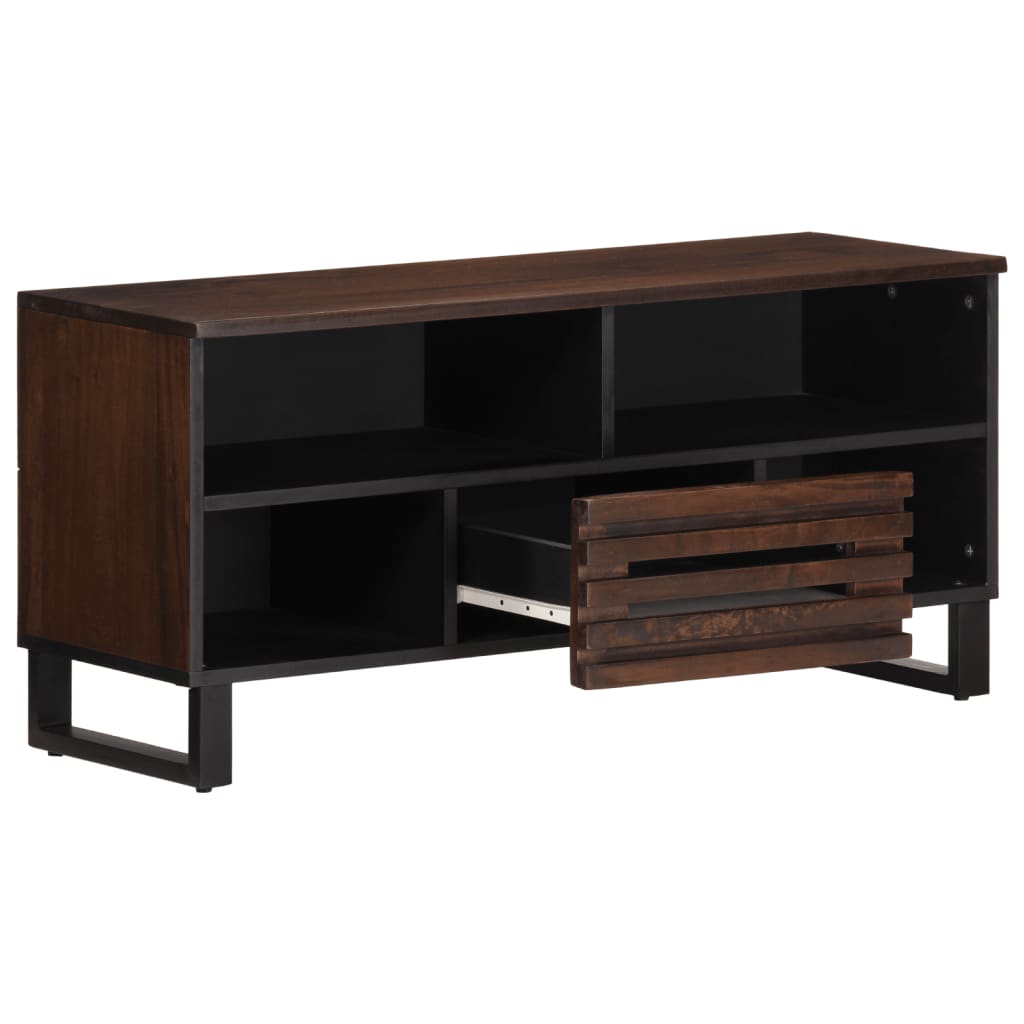 TV-Møbel Brun Tv-benk 100x34x46 cm heltre mango
