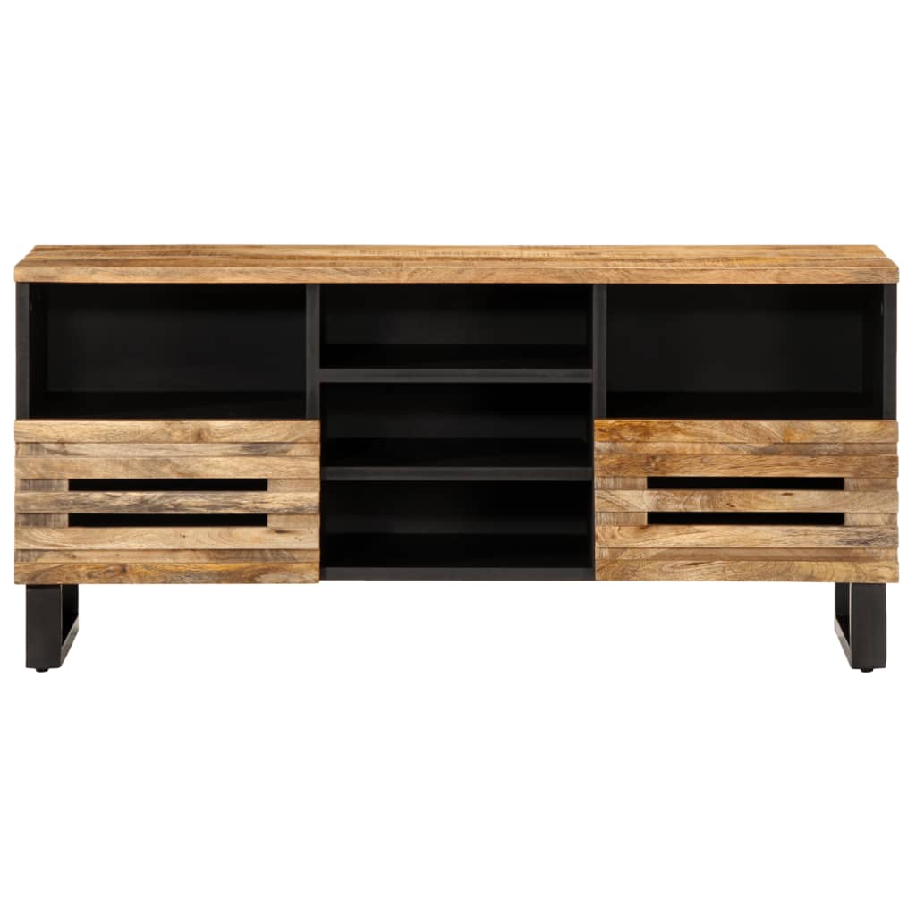 TV-Møbel Tre TV-benk 100x34x46 cm grov heltre mango