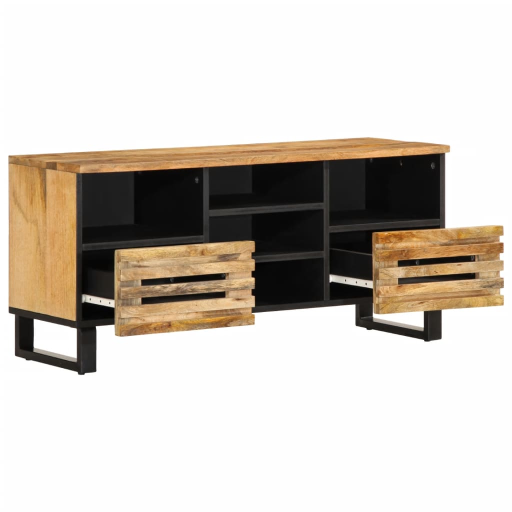 TV-Møbel Tre TV-benk 100x34x46 cm grov heltre mango