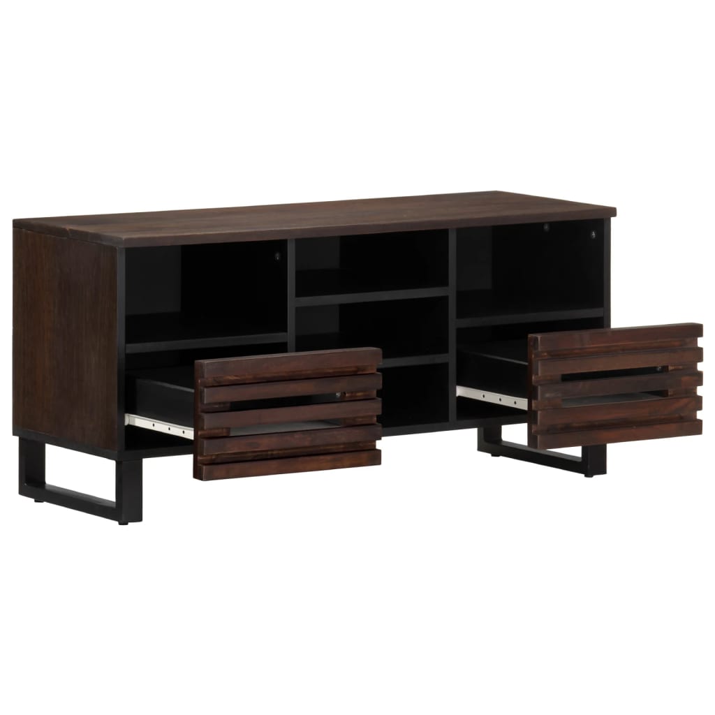 TV-Møbel Brun Tv-benk 100x34x46 cm heltre mango