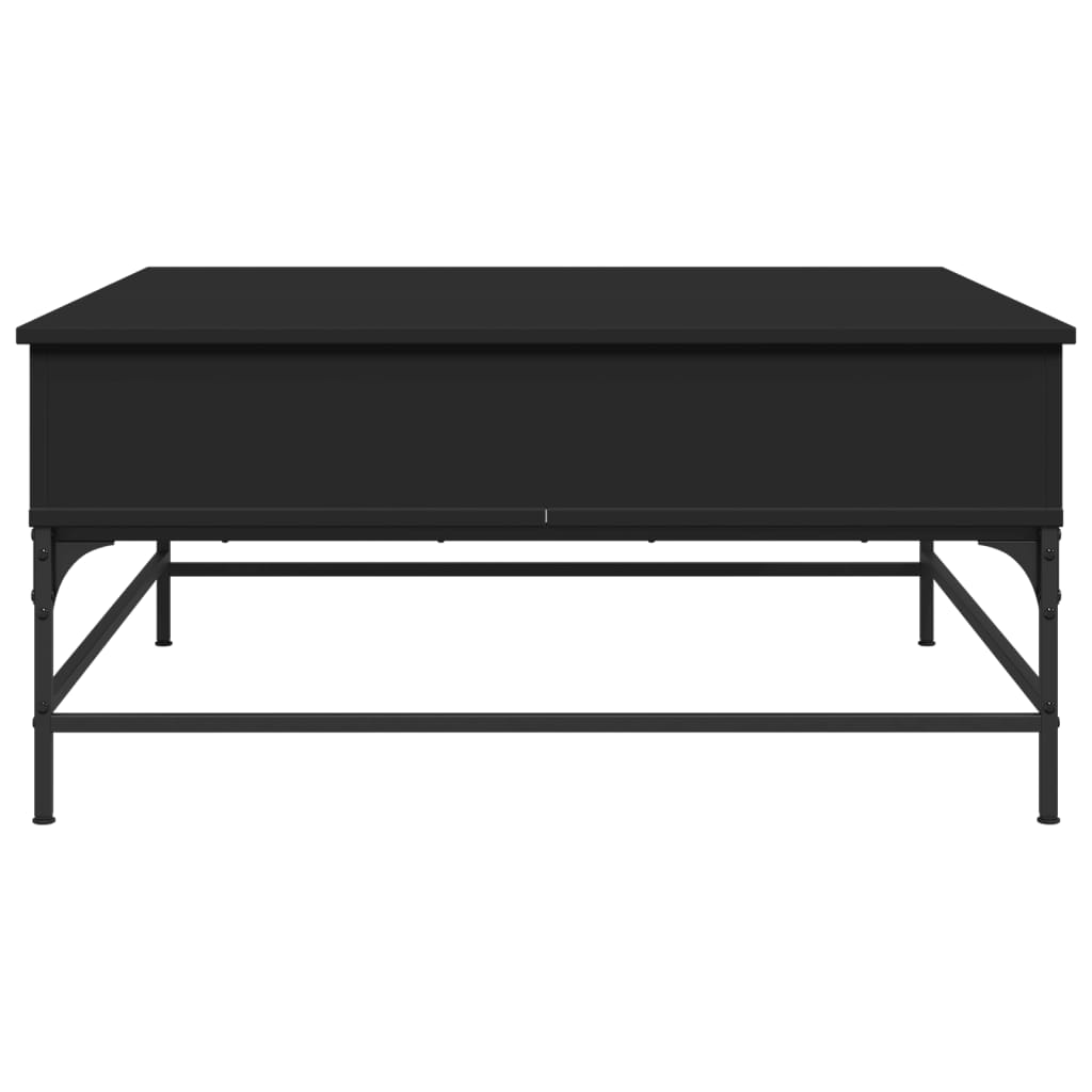 Salongbord Sofabord Svart 95x95x45 cm og metall