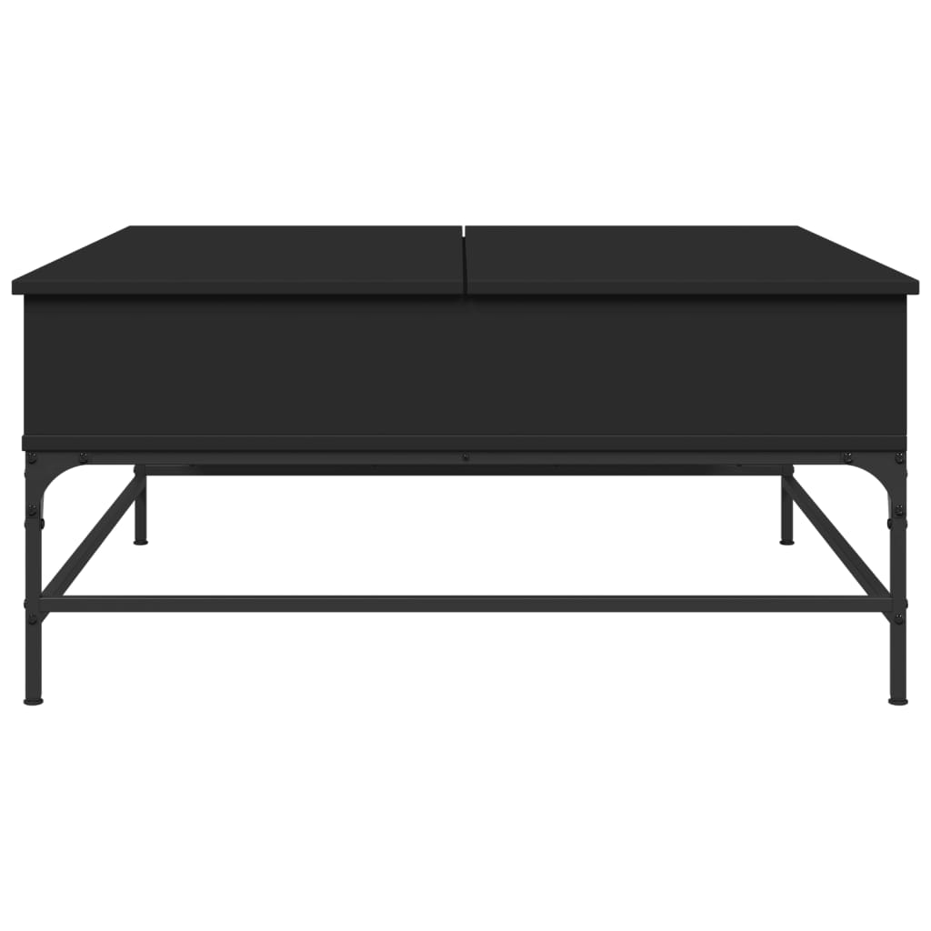 Salongbord Sofabord Svart 95x95x45 cm og metall