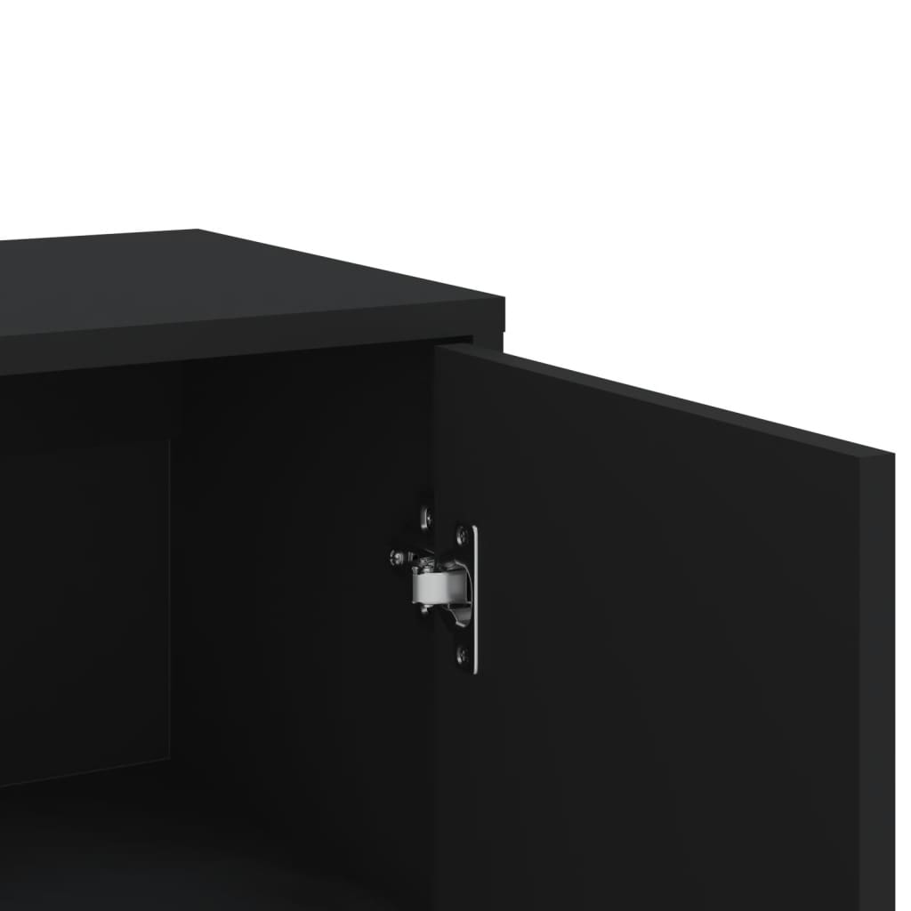 Kommode Svart 60x31x84 cm