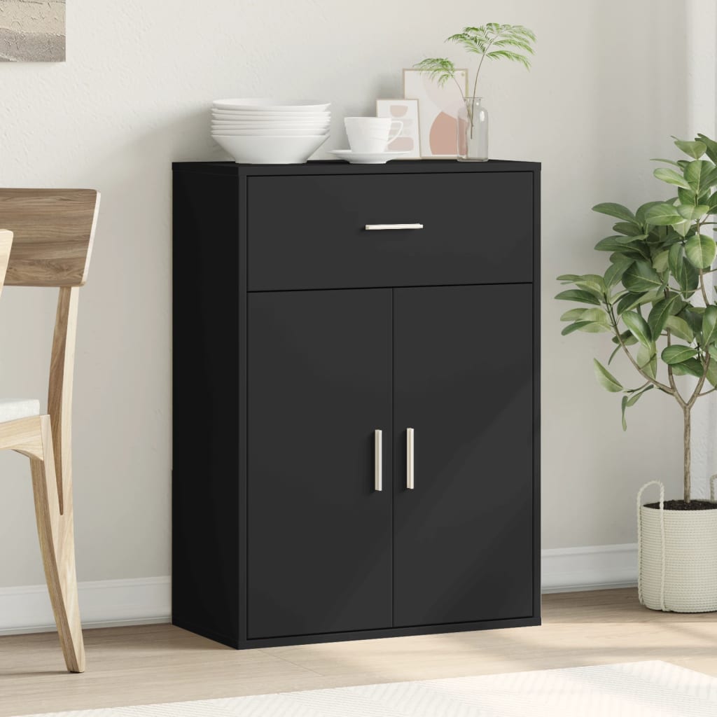 Kommode Svart 60x30x84 cm