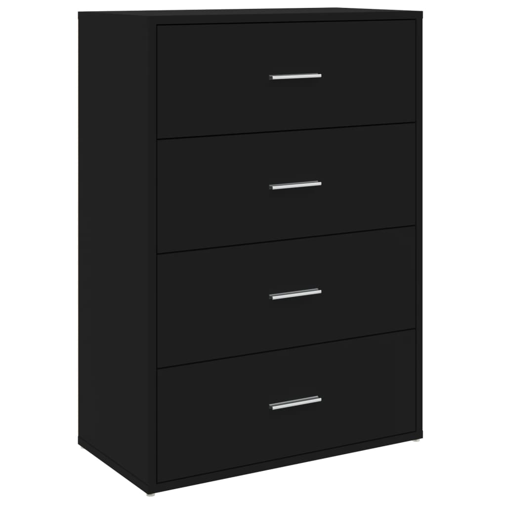 Kommode Svart 60x31x84 cm